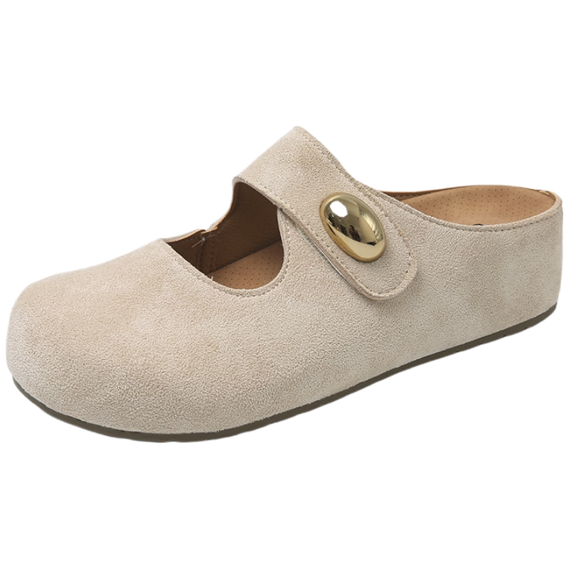 Cartelo Crocodile Women's Summer New Sandals Outdoor Slip-On Retro Birkenstock Shoes 1885 Beige Size 39