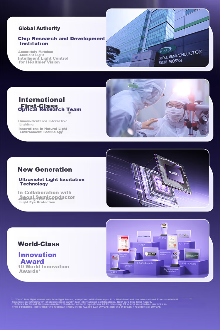 BULL Xiaoqingkong Eye Protection Street Lamp Floor Lamp Purple Light Full Spectrum Children's Study Desk Lamp Standard Air Model 3
