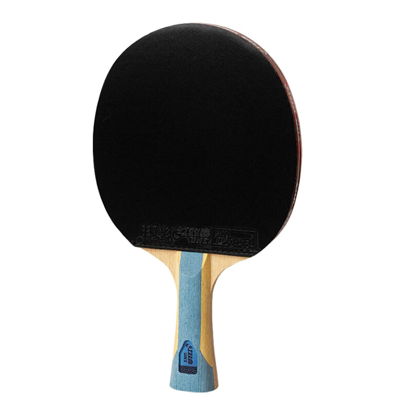 DHS Kuangbiao Six-Star Table Tennis Paddle, Penhold Grip, Reverse Rubber, Looping And Fast Attack Combined, F6000, Includes Racket Case