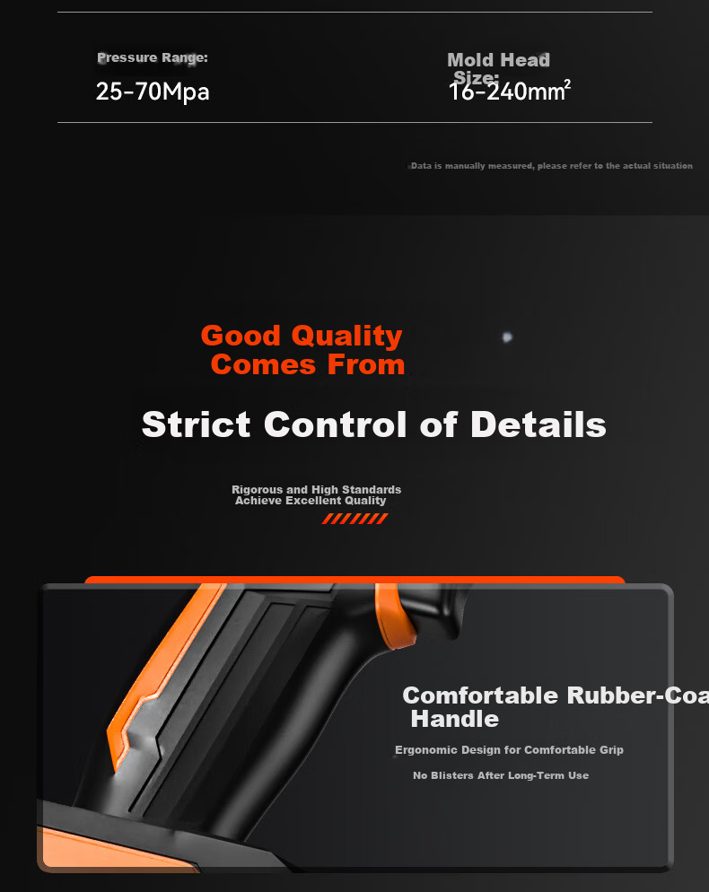 Quiet Bear Electric Hydraulic Crimping Tool Cordless Lithium Battery Wire Cable Hydraulic Cutter Copper Terminal Electrician Wiring Pliers 19