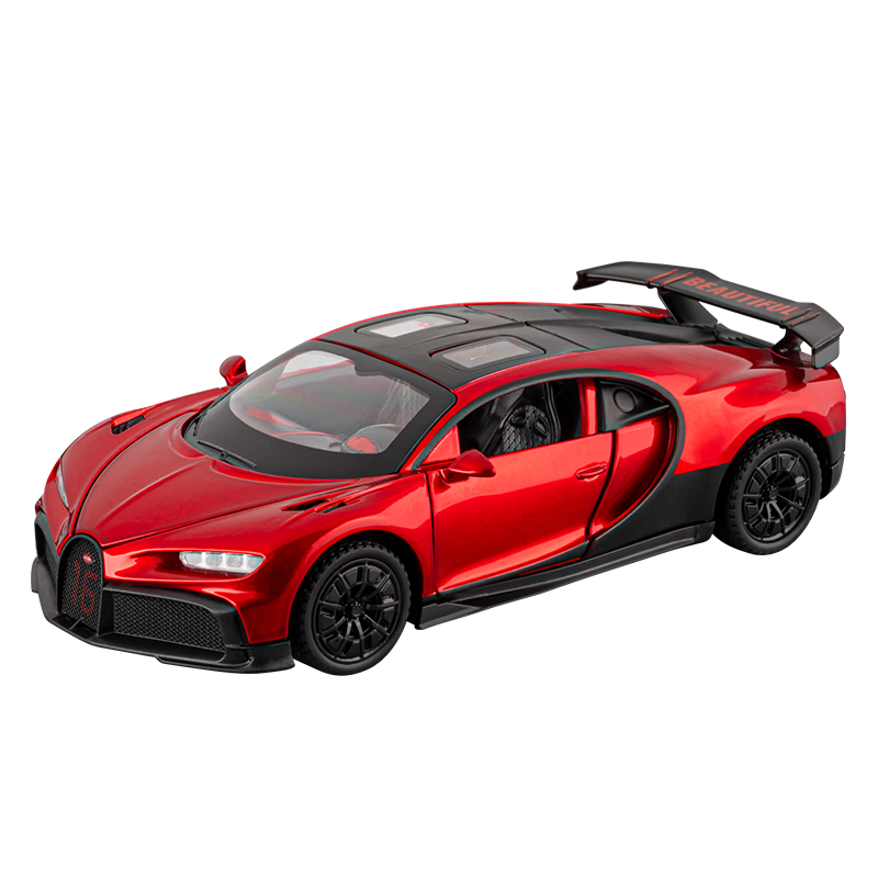 Chiyu Chewan Bugatti Chiron Car Model Sports Car Children's Toy 3-6 Years Old Realistic Alloy Toy Car Gift for Boys
