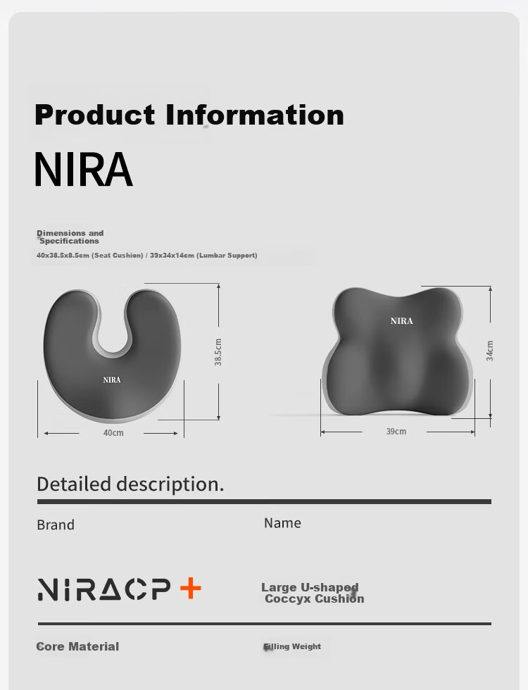 Nila Coccyx Tailbone Cushion Office Pressure Relief Sacrum Tailbone Pain Pad Protective Postoperative Fracture Cushion 17