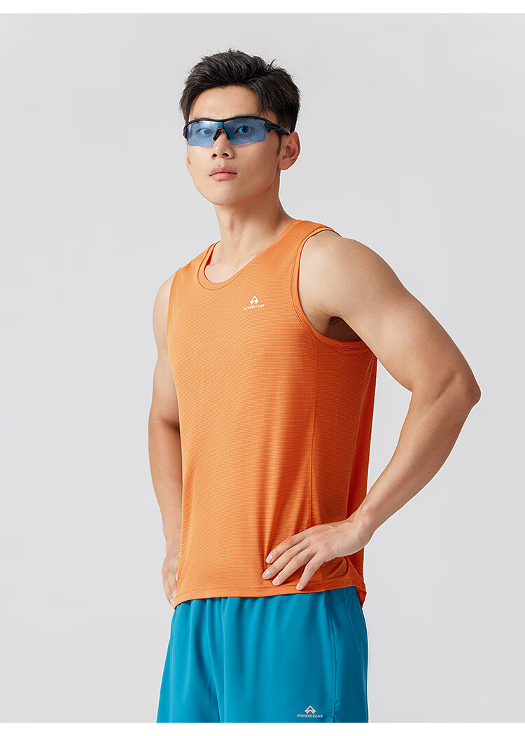 Toread Men's Quick-Dry Sleeveless T-Shirt Summer Lightweight Trail Running Moisture-Wicking Breathable Vest Yunxiao Blue 2XL 20