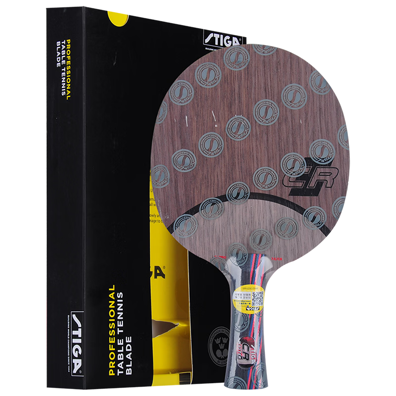 STIGA Table Tennis Blade Horizontal Red Black Carbon King 7.6 CR WRB Offensive Type