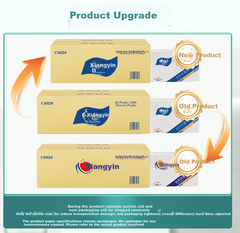Mind Act Upon Mind Commercial Hand Towel Paper, 200 Sheets * 20 Packs, Virgin Wood Pulp, for Hotels And Public Restrooms, CS020 1