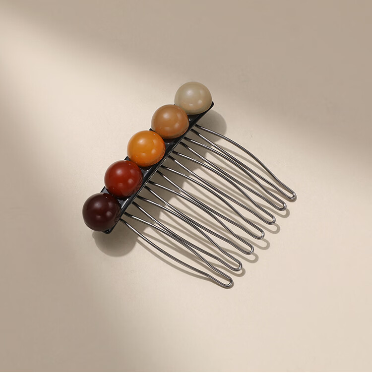 CHIMERA Minimalist Beaded Hair Comb Fringe Clip Versatile Hair Tamer for Women Qixi Festival Gift 10