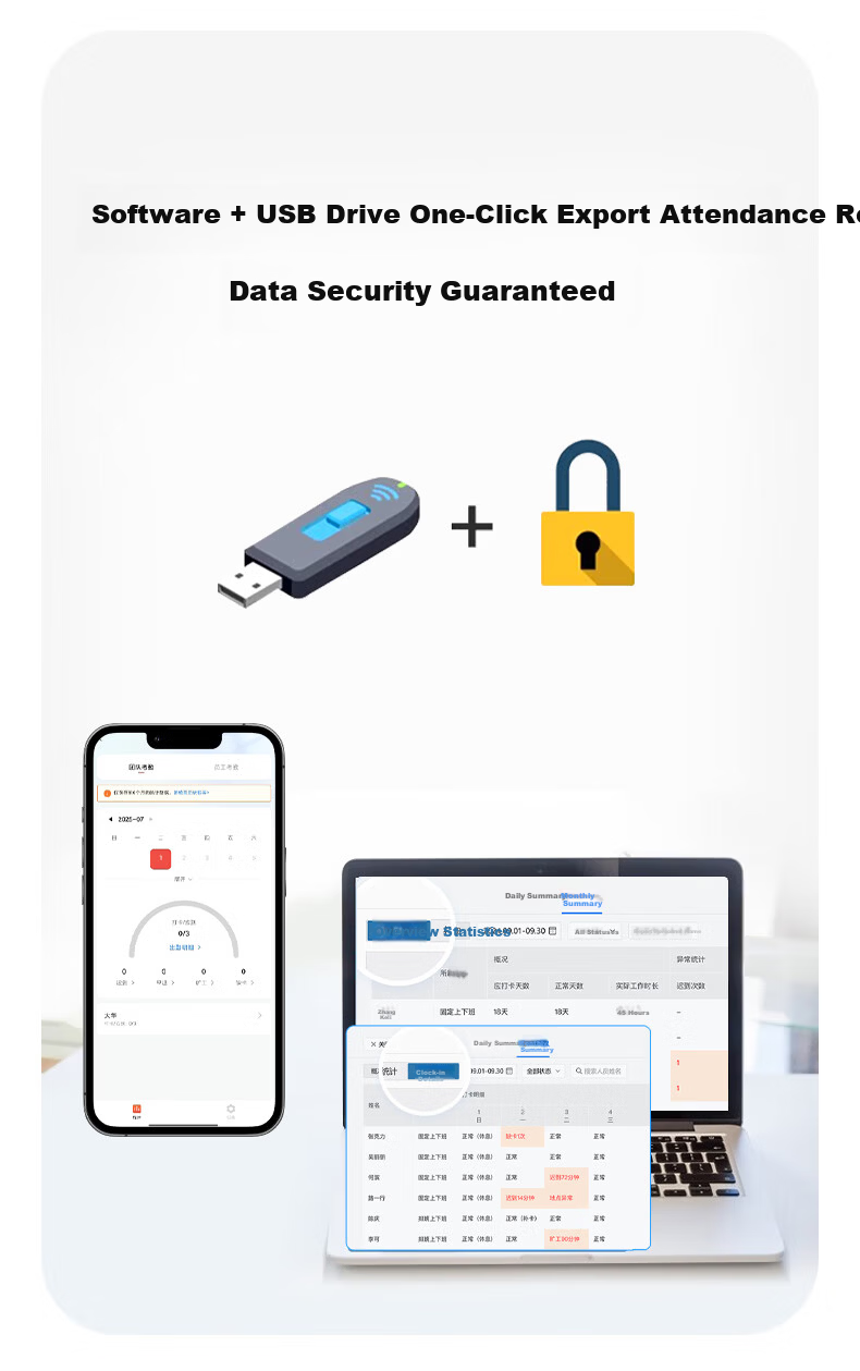 Dahua Facial Recognition Access Control All-in-One Machine Enterprise WeChat Co-branded Attendance Machine 4.3-inch Touch Screen Ethernet Network Company Face and Card Attendance K41 14