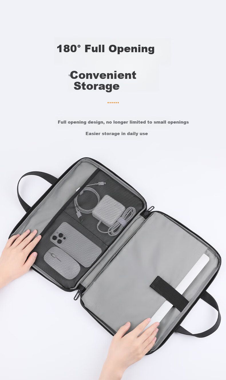 BRINCH Laptop Bag, 15.6/16 Inch Business Handbag, Suitable for Huawei, Xiaomi, And Apple Laptops 7