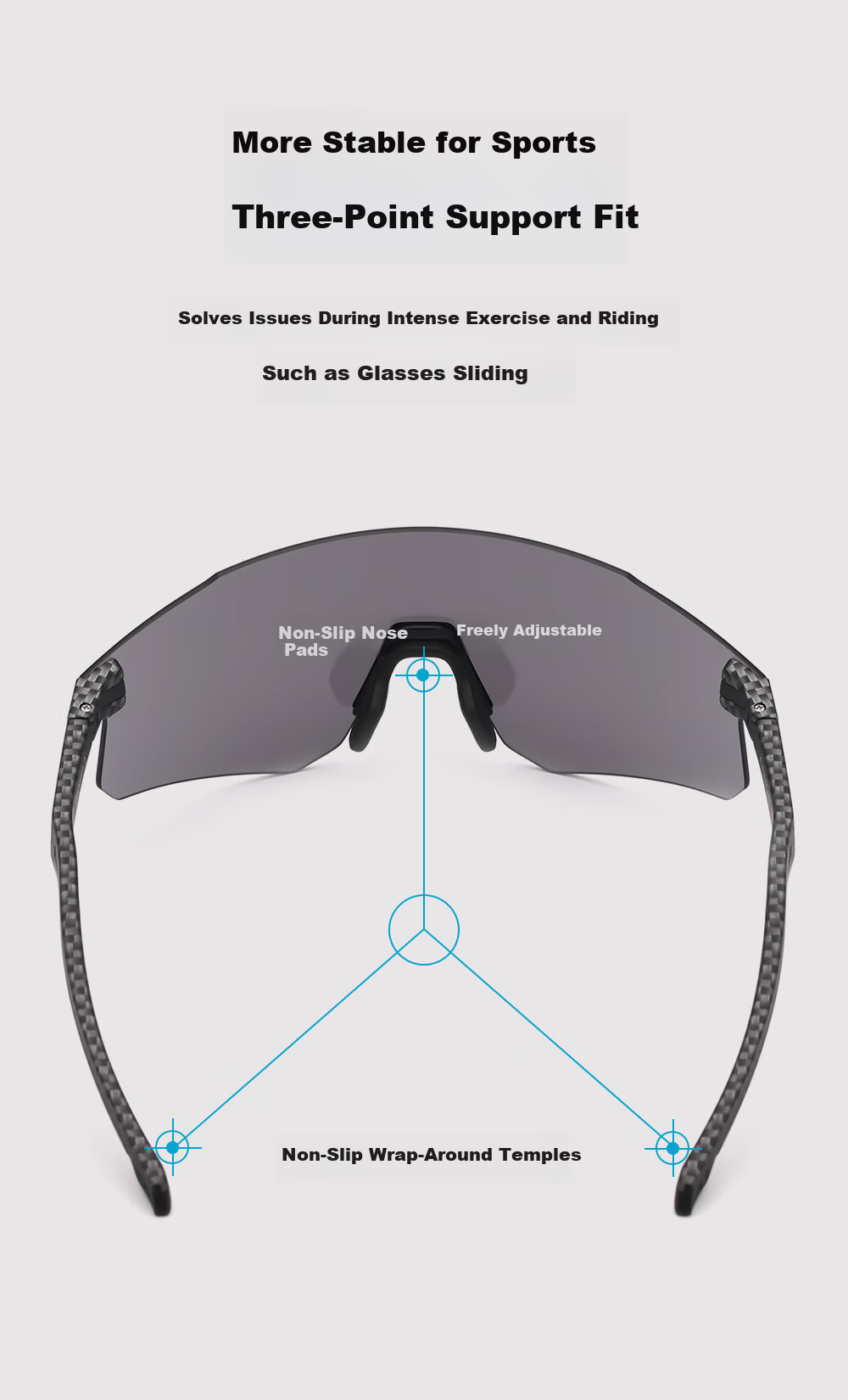 Cashman Running Glasses Professional Marathon Sports Sunglasses Windproof Outdoor Sunglasses for Men and Women Cycling Protective Eyewear 8