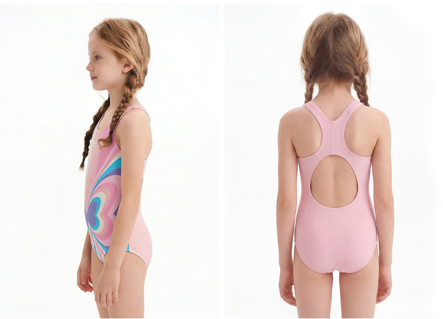 MIZUNO Kids Girls Professional Training One-Piece Triangle Youth Cute Butterfly Hot Spring Swimsuit C403 Pink Size 120 22