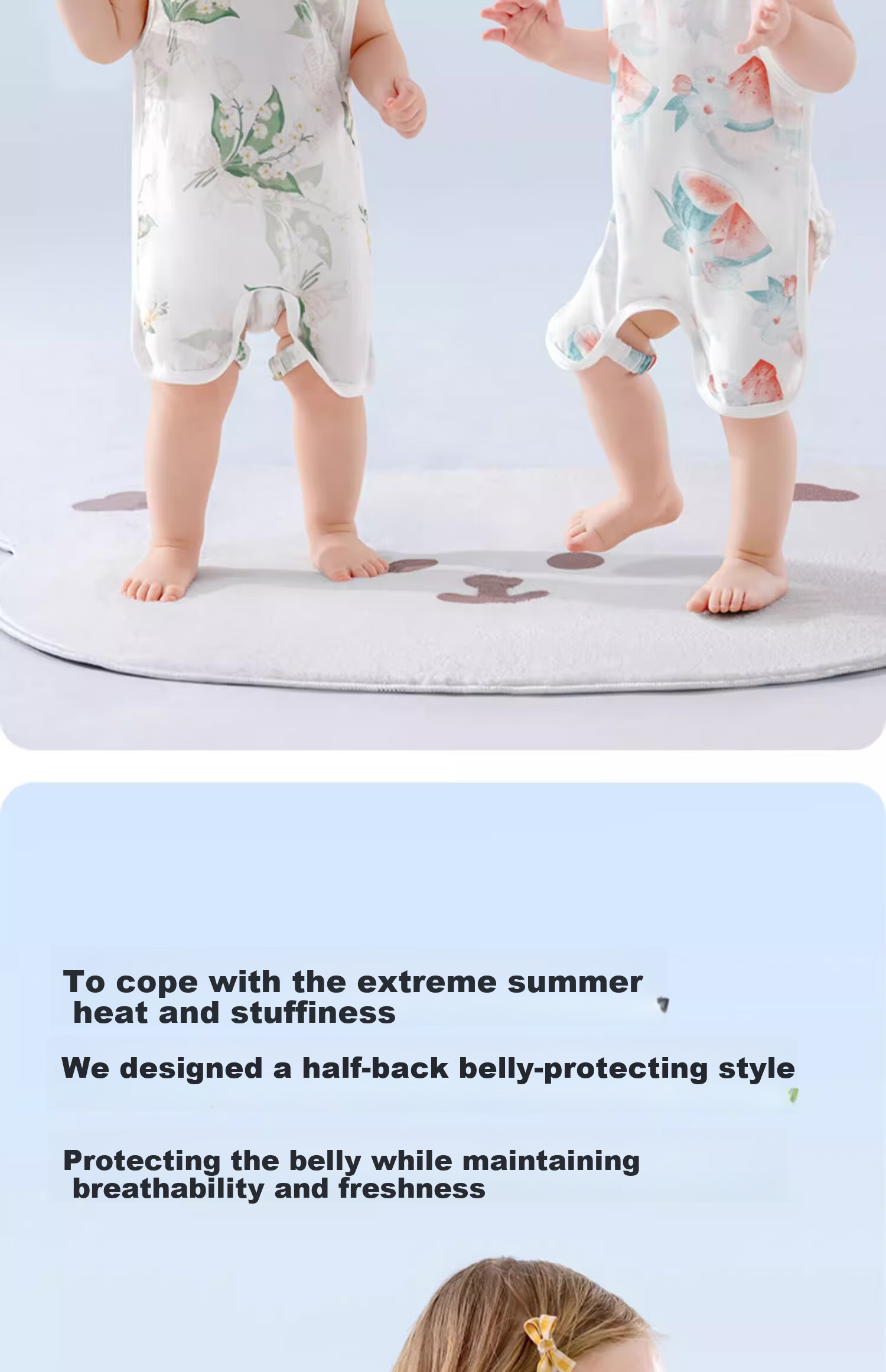 Betis Baby Belly Protector Summer Gauze Infant Bellyband Newborn Clothing Anti-Cold Vest 3
