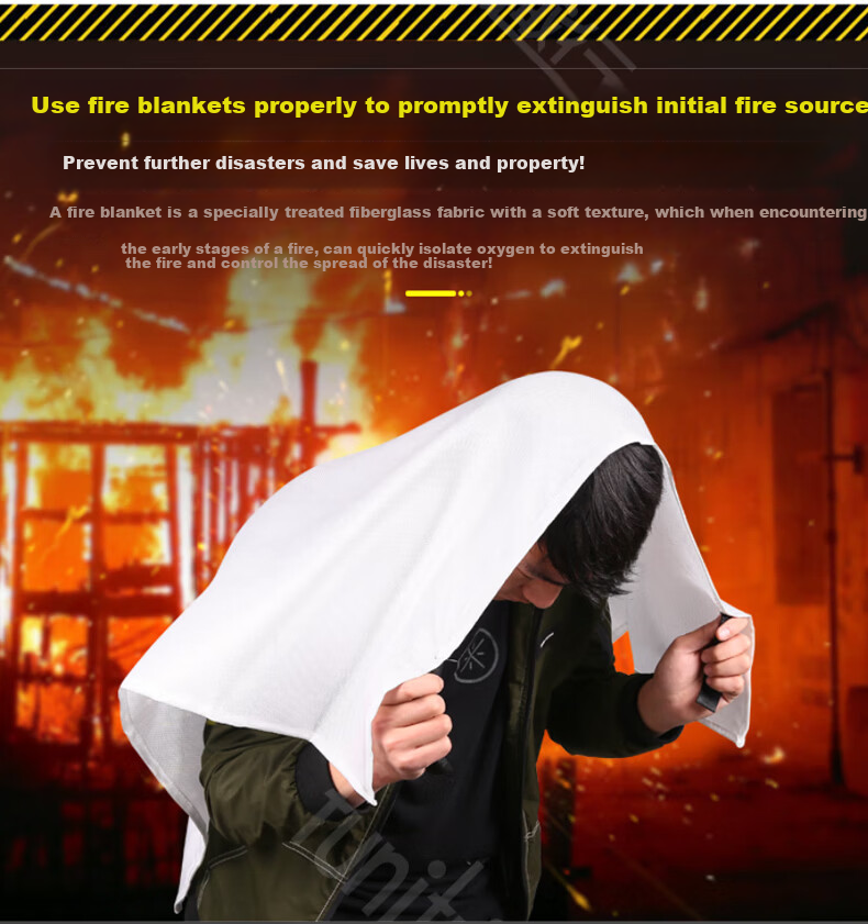 QuXing Fire Emergency Kit Family Fire Mask Fire Blanket Fire Extinguisher Emergency Bag Aluminum Alloy Case 15 Pieces XF19 7
