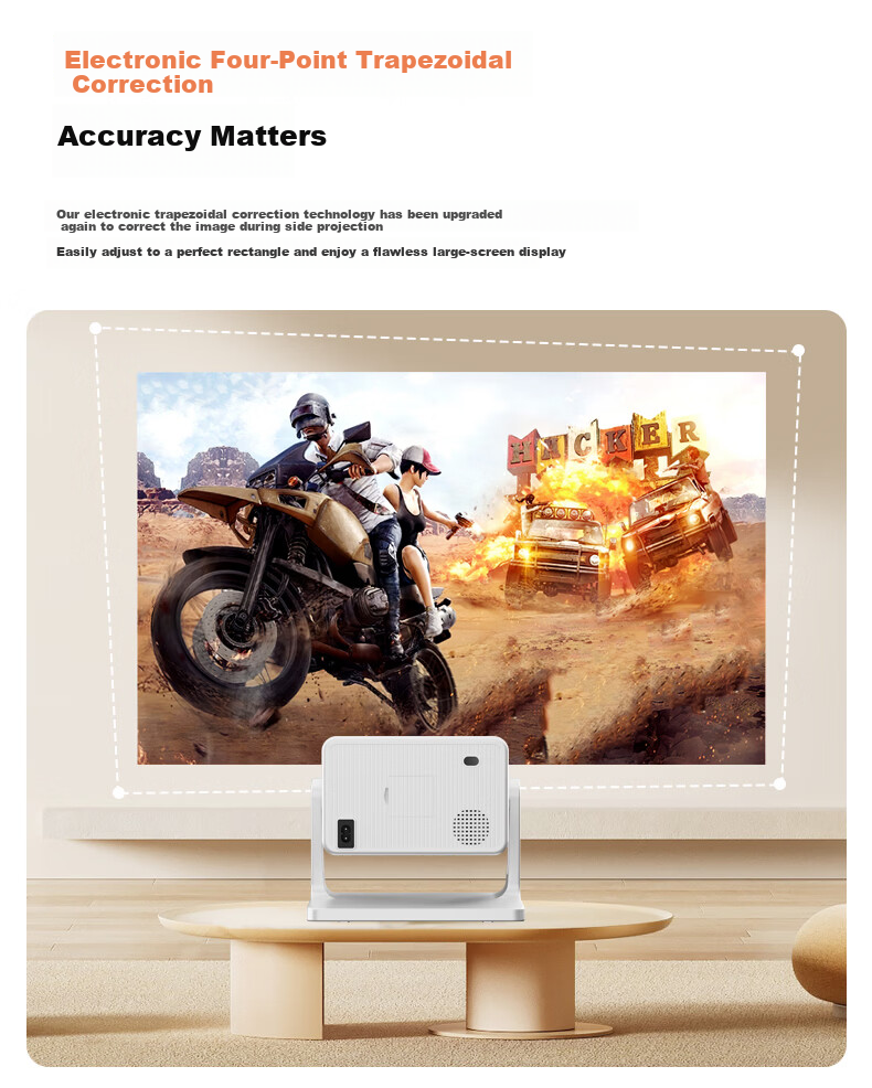 Lecoo Lenovo LK213 PTZ Projector Home Use Smart HD Projector Bedroom Mobile Phone Projection TV (Electric Focus AI Voice Control Home Theater) 7