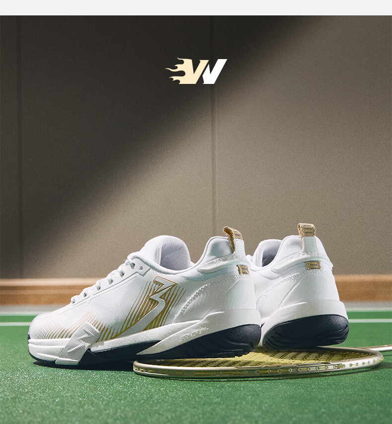 361° Men's Sports Badminton Shoes Winning PRO V2 Professional Shock Absorption Non-Slip Wear-Resistant Training Shoes 672624401-1 23