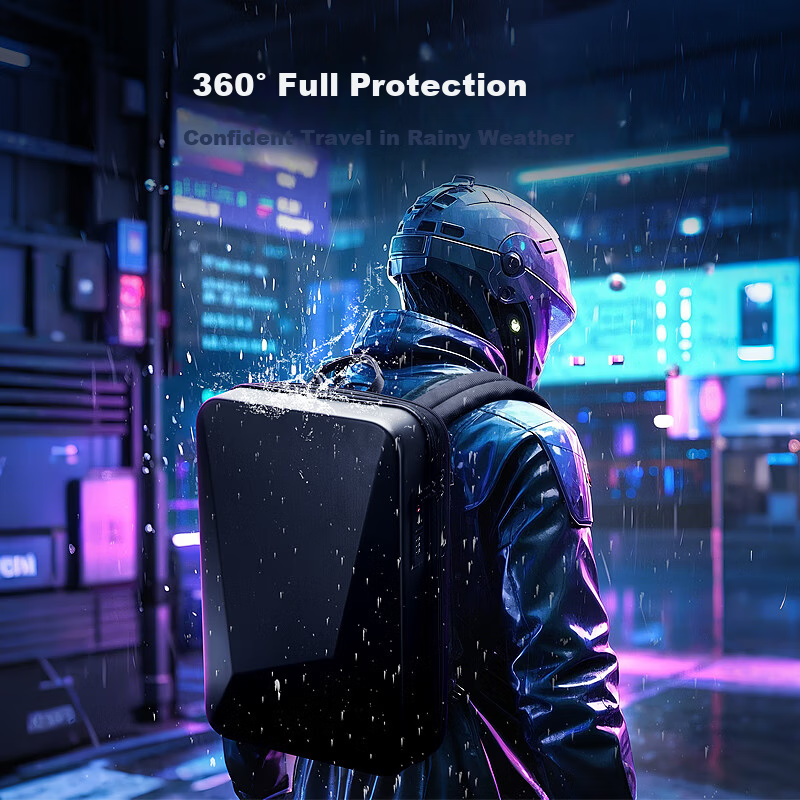 Bopai Gaming Backpack Hard Shell Large Capacity Travel Backpack Birthday Gift for Boyfriend 17.3-inch Laptop Bag