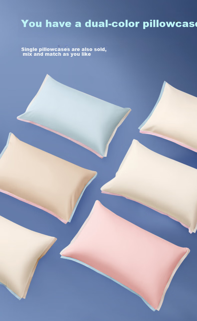 Luolai Home Textiles 60-Count Lenzing Tencel Wrinkle-Resistant Summer Ice Silk 4-Piece Bedding Set 220x250cm 8