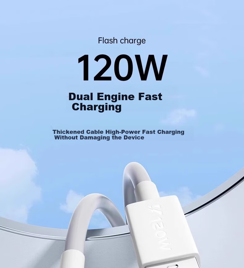 Nengshi Suitable for Vivo/iQOO Data Cable, 5A Super Flash Charging Cable, Iqoo Neo10/9/8/7/Fold2 X90/5pro Dual-Head Type-C Fast Charging Cable, 1 Meter 1