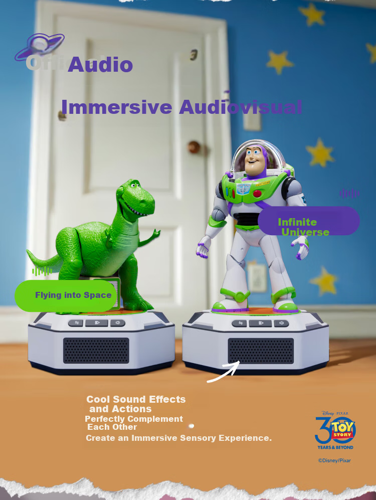 Leson Mini Series Smart Robot Strawberry Bear Set Toy Disney Pixar Toy Story Official Children's Gift Companion Robot Smart Trendy Toy 6