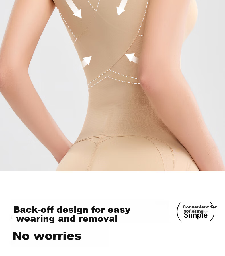 GRACEWELL Women's Shapewear Bodysuit Tummy Control Waist Cincher Butt Lifter Bra-Free Body Shaping Underwear Nude L 16
