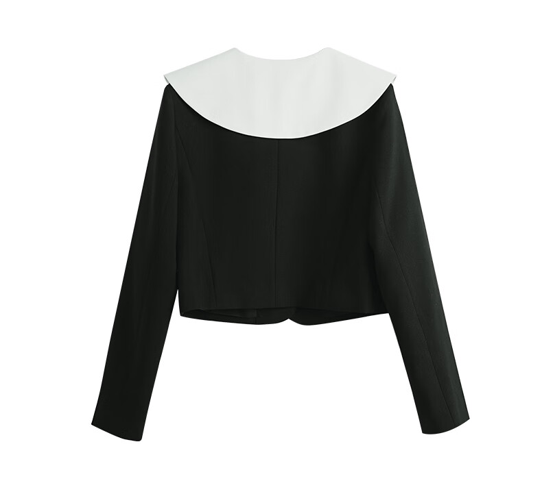 Olrain Eurielle Black Chic Short Jacket Women's Autumn New Elegant Top Coat (Second Batch) XL 26