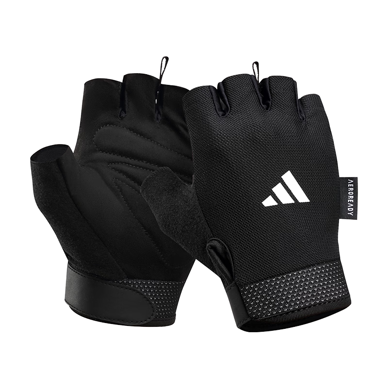 Adidas Men's Fitness Gloves Half Finger Training Gloves for Cycling Pull-up Bar Workout Basic XL