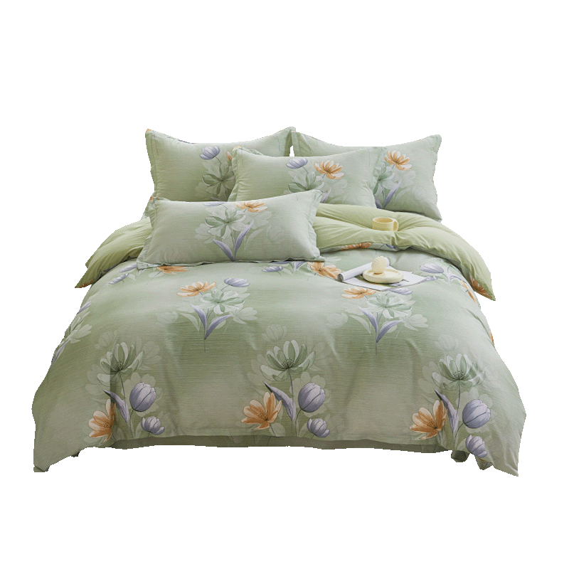 Hodo 100% Cotton Quilt Cover Single Piece 1.5x2m Thickened Pure Cotton Quilt Case for Single Bed Light Color
