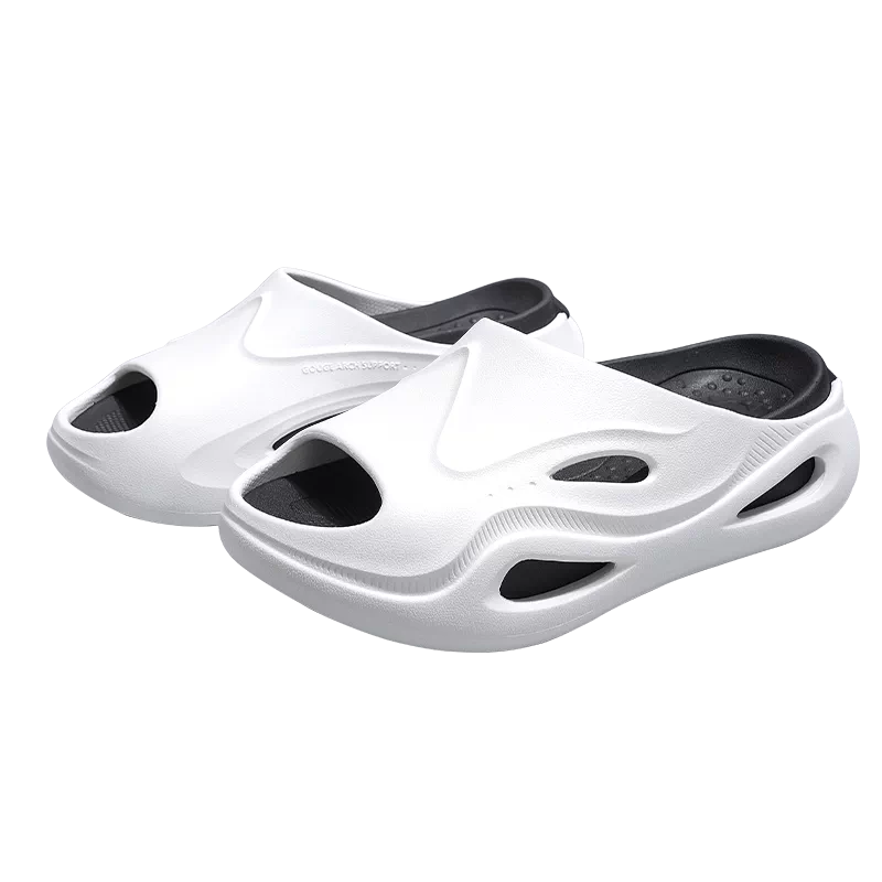 Gouge Jingyun Arch Support Slippers Flatfoot Correction Unisex Sports Casual Outdoor Slippers White 41-42