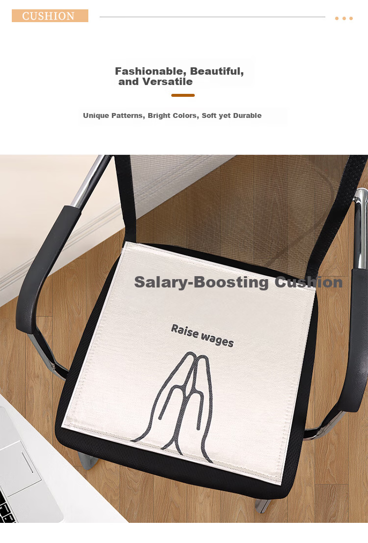TaTanice Ice Silk Seat Cushion Summer Office Bedroom Student Cartoon Breathable Seat Pad Inflatable Cushion 4