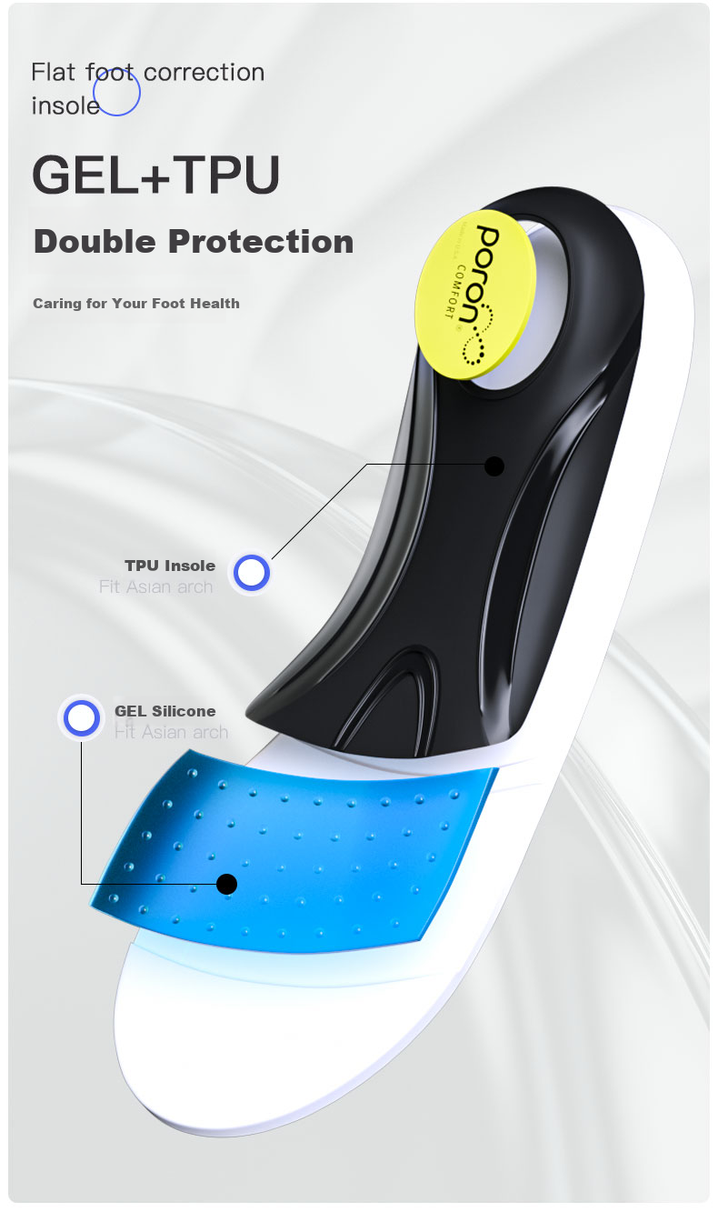 Maigaole Graphene Flat Arch Support Pad for Flat Feet And Overpronation, Strong Support for Moderate to Severe Cases, Size 39-40 10