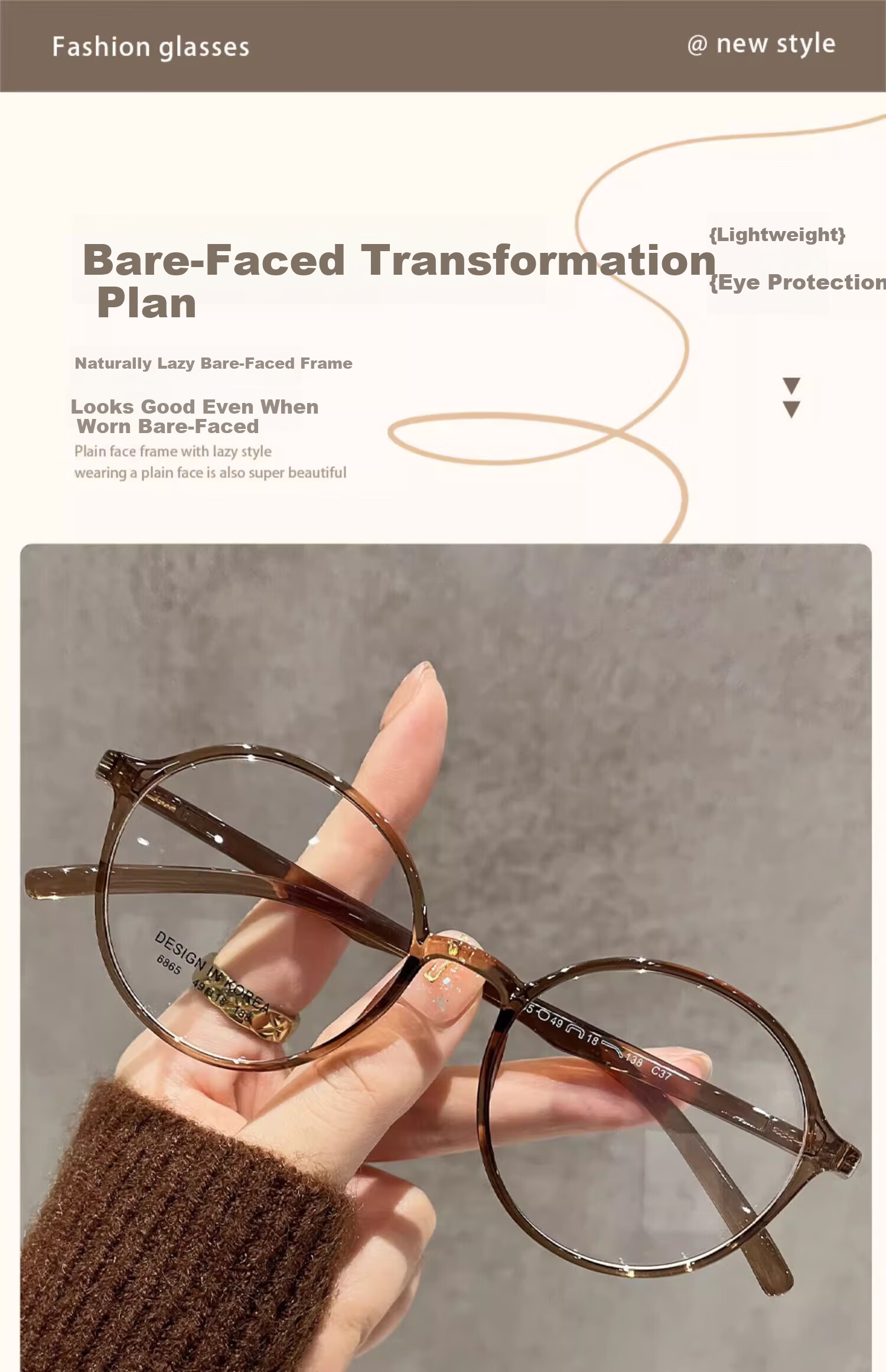 Mumujian 2026 New Women's Reading Glasses, Retro Round Frame, Ultra-Light 6g, Anti-Blue Light, High-Definition, Stylish Women's Glasses, Makes Eyes Look Younger 5
