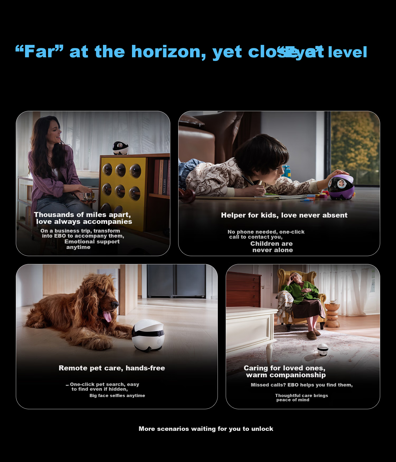 Enabot EBO Air 2 Plus Whole Home Mobile Surveillance Camera Video Call Elderly Children Pet Monitoring EBO AI Companion Robot [Liumu White] 2