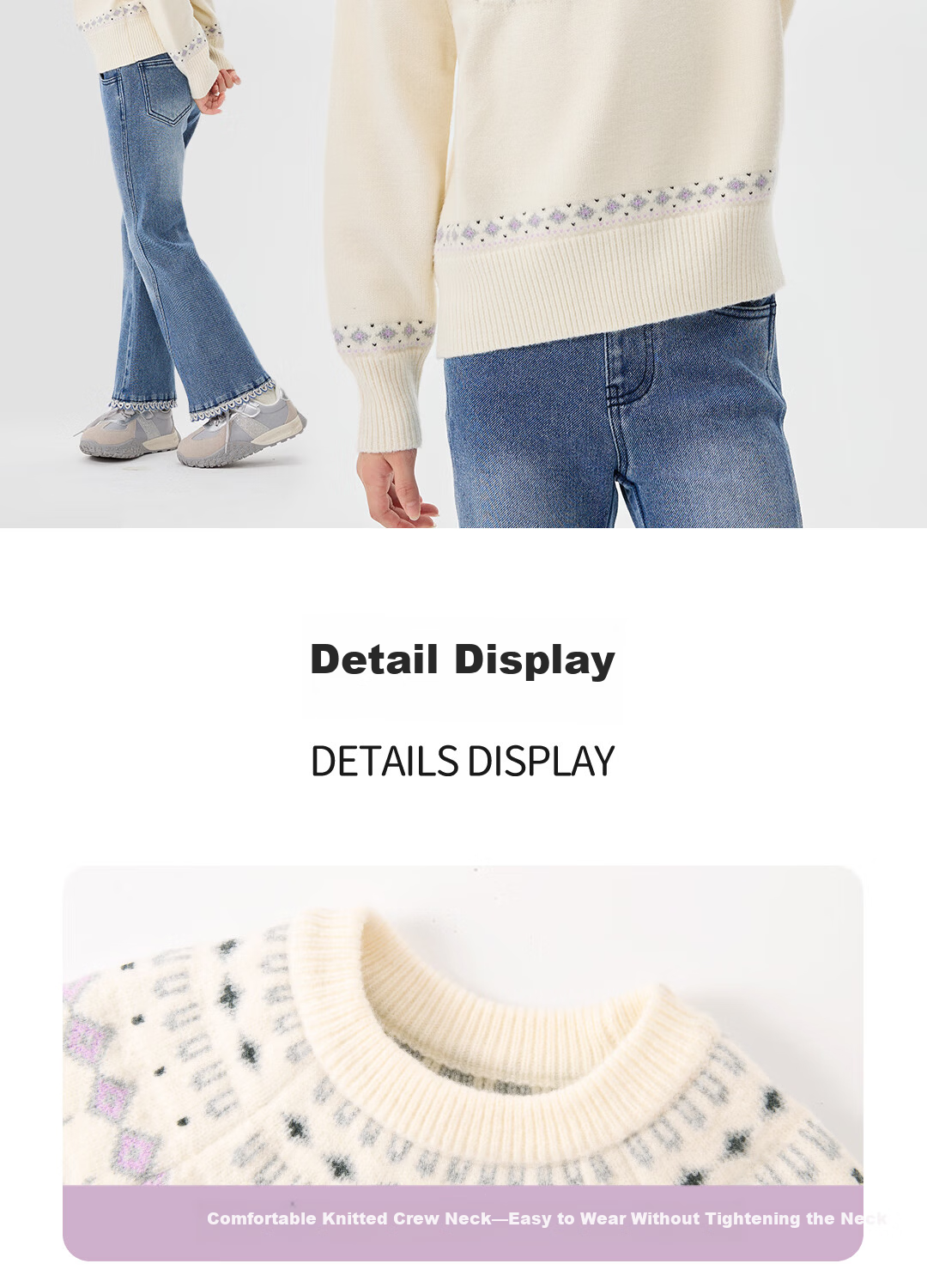Disney Girls Cute Sweater Set 2025 Winter New Cartoon Skirt Children's Autumn Winter Dress 20