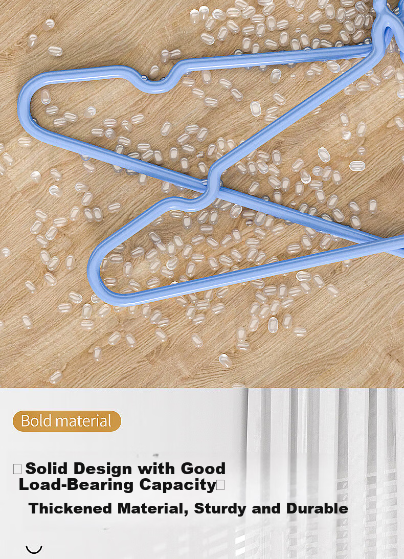 Grace Clothes Hanger with Groove for Adults, Dormitory Drying Rack, Non-Slip Plastic-Coated Hanger 8