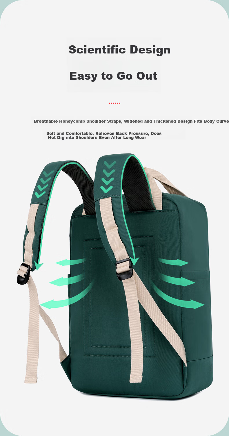 BRINCH Laptop Backpack for Men And Women, Compatible with Xiaomi And Huawei, Suitable for 15.6/16 Inch Laptops, Business Travel Bag 6