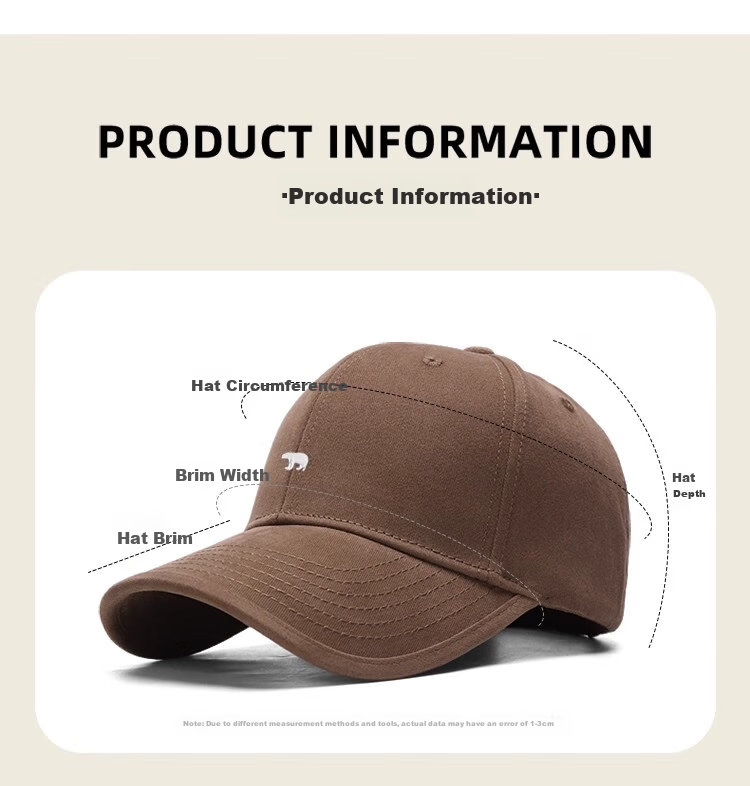 Miiow Men's Premium Baseball Cap Large Head Circumference Wide Brim Duckbill Sun Hat Navy Blue 14