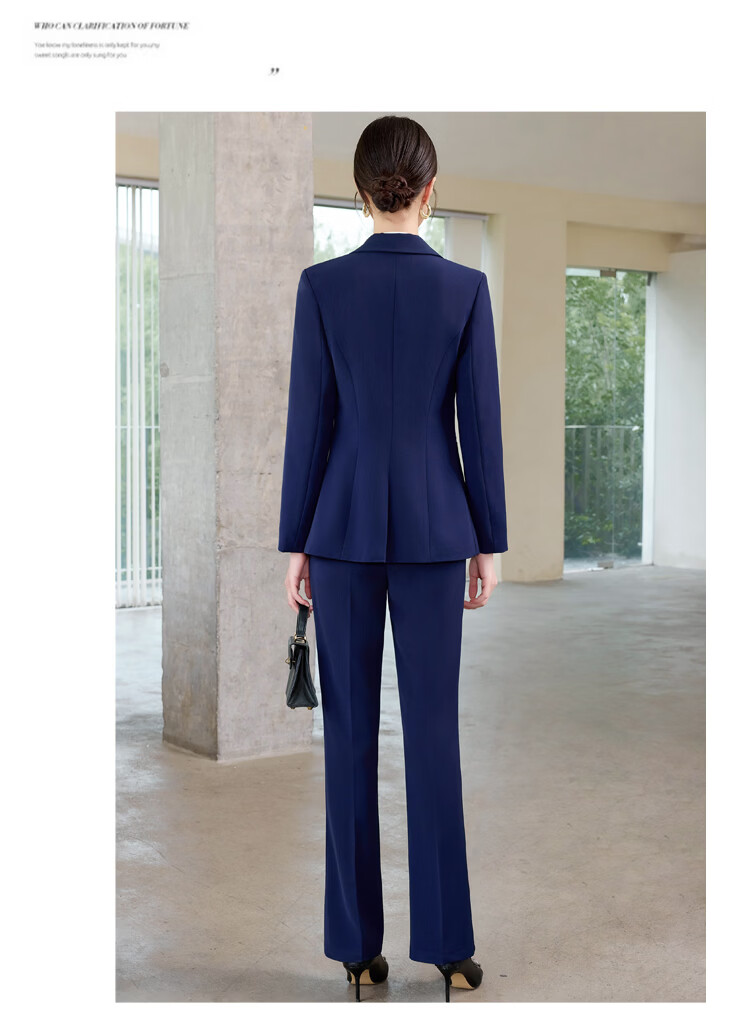 Chaoxu Wrinkle-Free Two-Button Blazer Suit Women's Professional Commuter OL Interview Formal College Workwear Jacket 15