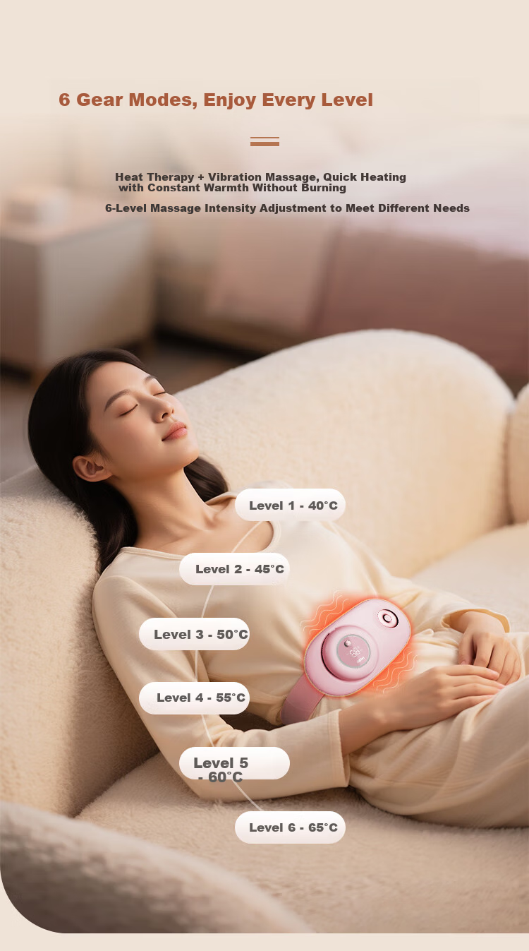 Haier Warm Palace Waist Belt Menstrual Pain Relief Heating Pad Waist Massager Abdominal Massager Period Comfort Device Warm Palace Belt Gift for Girls Girlfriend Birthday 5