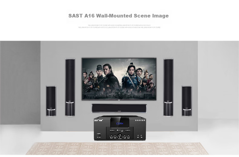 SAST (SAST) Home Theater System 1 5.1 Home Theater Speaker System Home TV Living Room Wall-mounted Floor-standing Speaker (Black) 4
