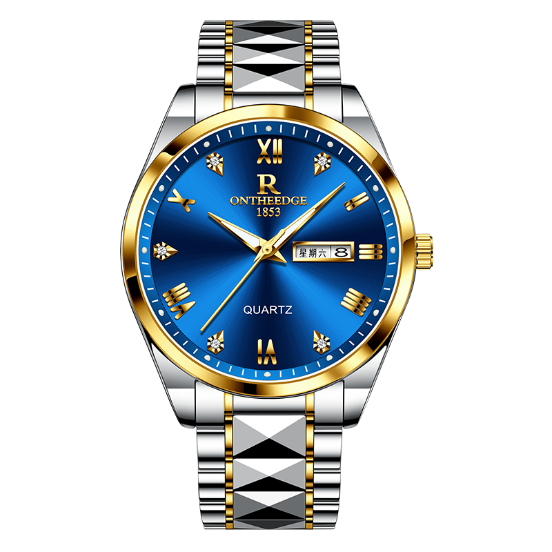 George Earl Men's Business Mechanical Quartz Watch Waterproof Youth Student Middle High School Men's Watch 2025 New Model