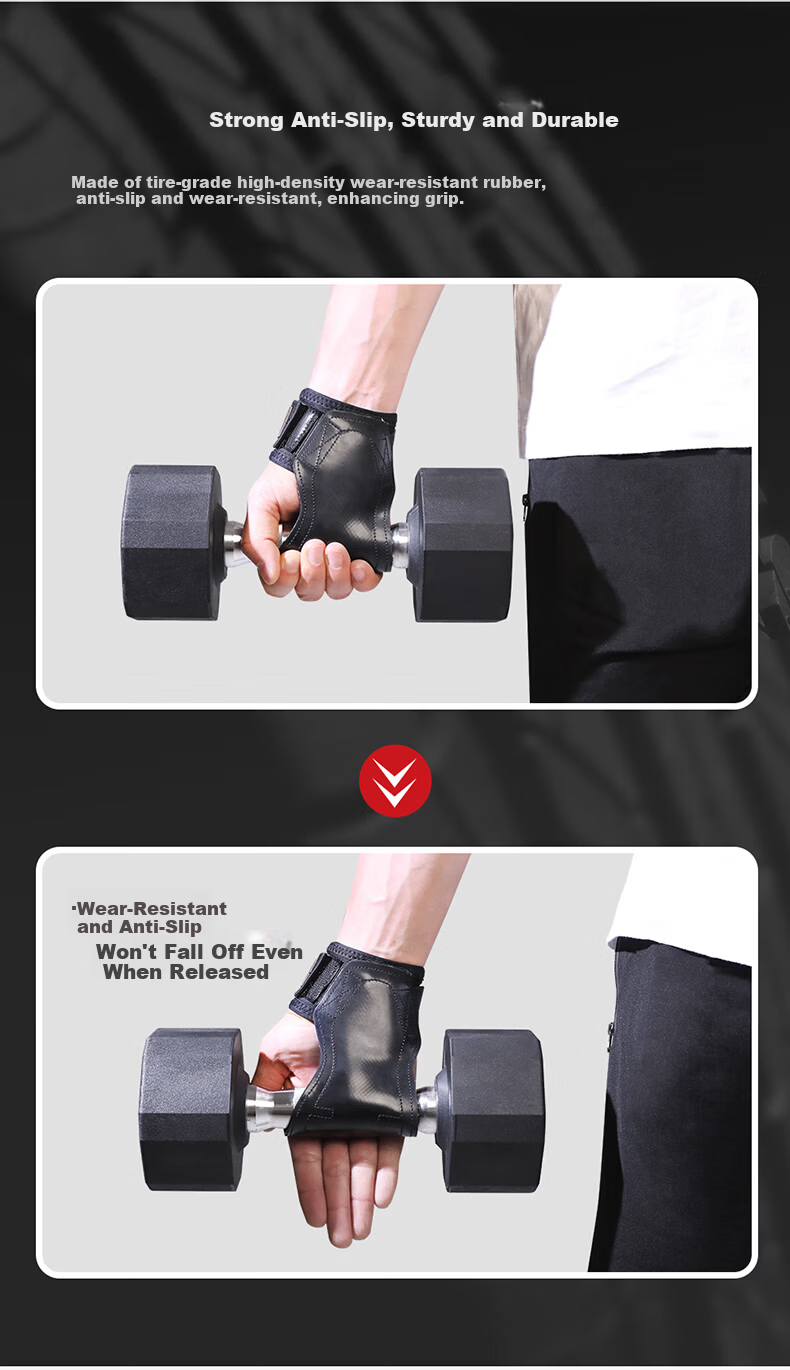PROIRON Puli'ai Pull-Up Assist Bands Fitness Rubber Anti-Slip Palm Grips for Pull-Ups And Single Bars, Glossy Surface, Size L, 1 Pair 3