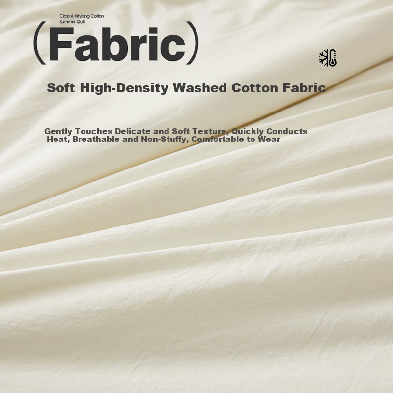 Aiwei Summer Cooling Quilt A-Class Xinjiang Cotton Air Conditioning Quilt Washable Thin Quilt 1.5 Jin 150*200cm White Blue