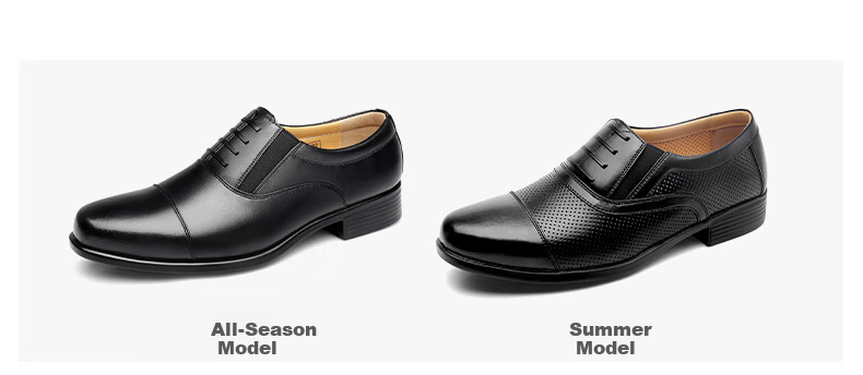 Qiangren Classic Formal Men's Shoes Jihua 3515 Quality Business Single Leather Shoes Three-seam Black Size 38 11