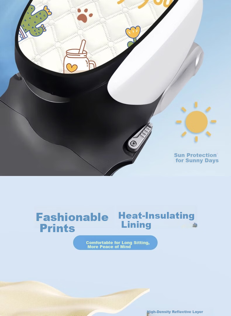 Fan Ye Electric Scooter Seat Cover Universal Four-Season Waterproof Sunproof Double Seat Cushion for Electric Bike 4