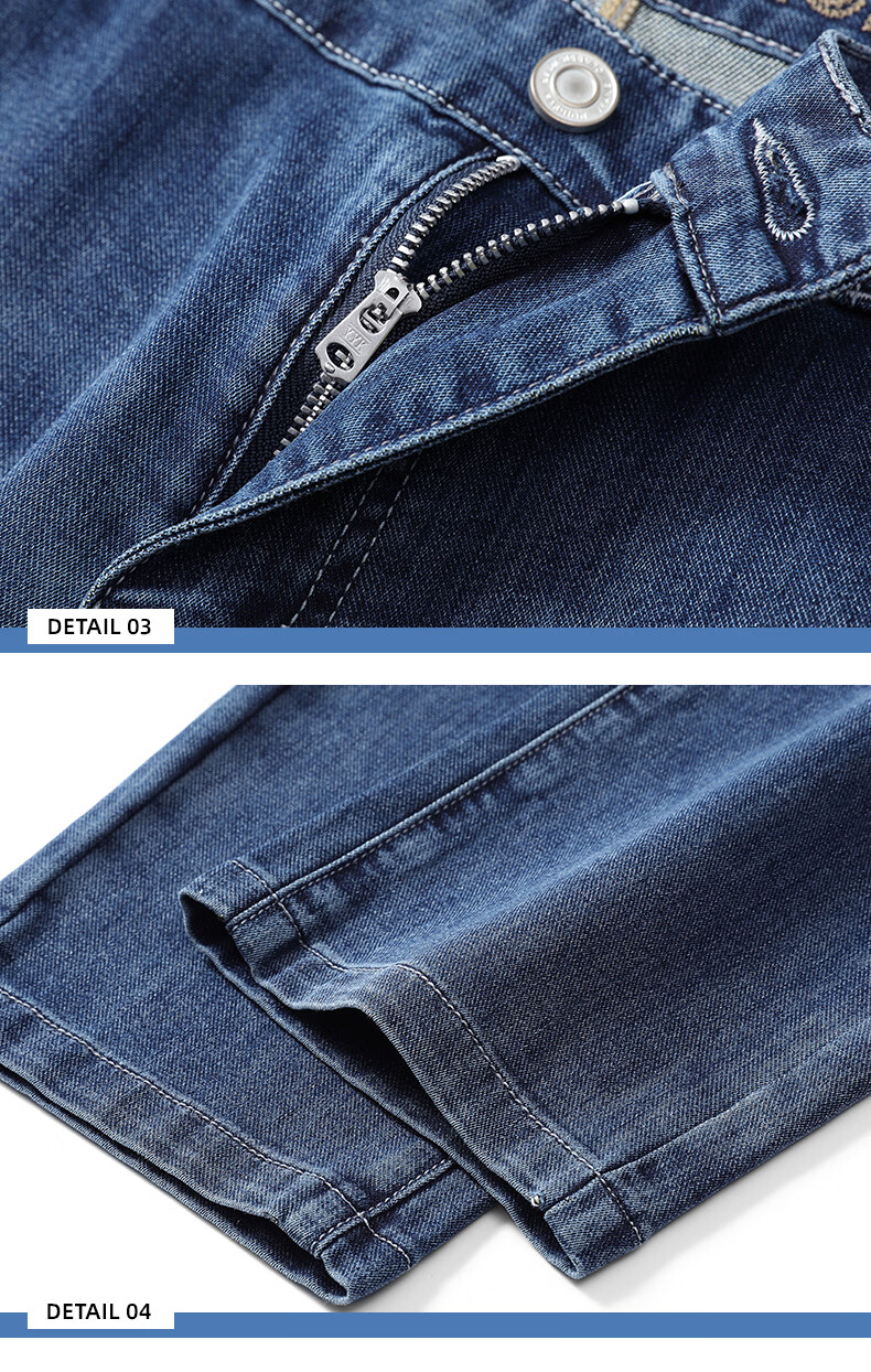 TUCANO Men's Denim Shorts Cotton Comfortable Lightweight Business Casual Five-Point Pants Washed Blue Size 29 Father's Day Gift 21