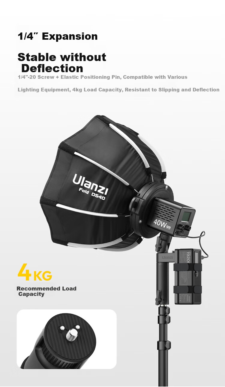 Ulanzi LA06 Portable Power Bank External Light Handle Bracket Fill Light Stand Photography Light Flashlight Accessory 7