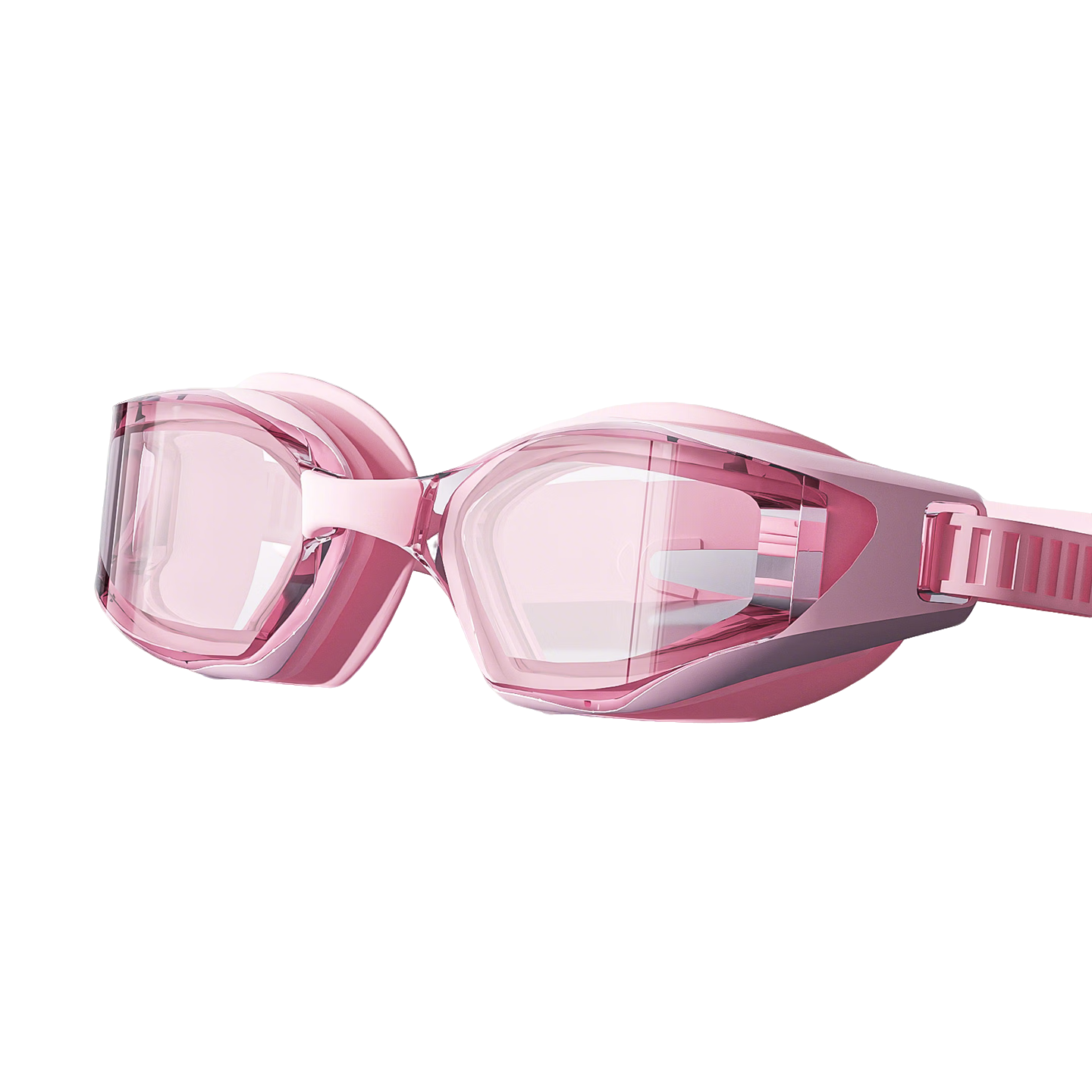 ANTA Swimming Goggles Unisex HD Waterproof Anti-Fog Mid-Frame Professional Training Pink Plano