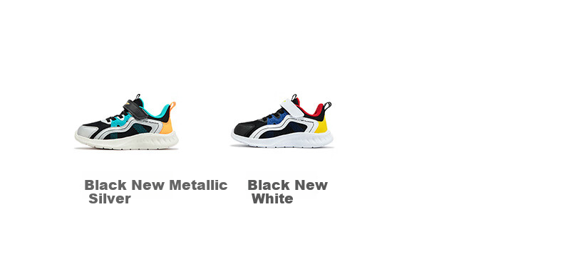 XTEP Kids Toddler Double-Layer Mesh Simple Versatile Comfortable Running Shoes Black/New White Size 28 21