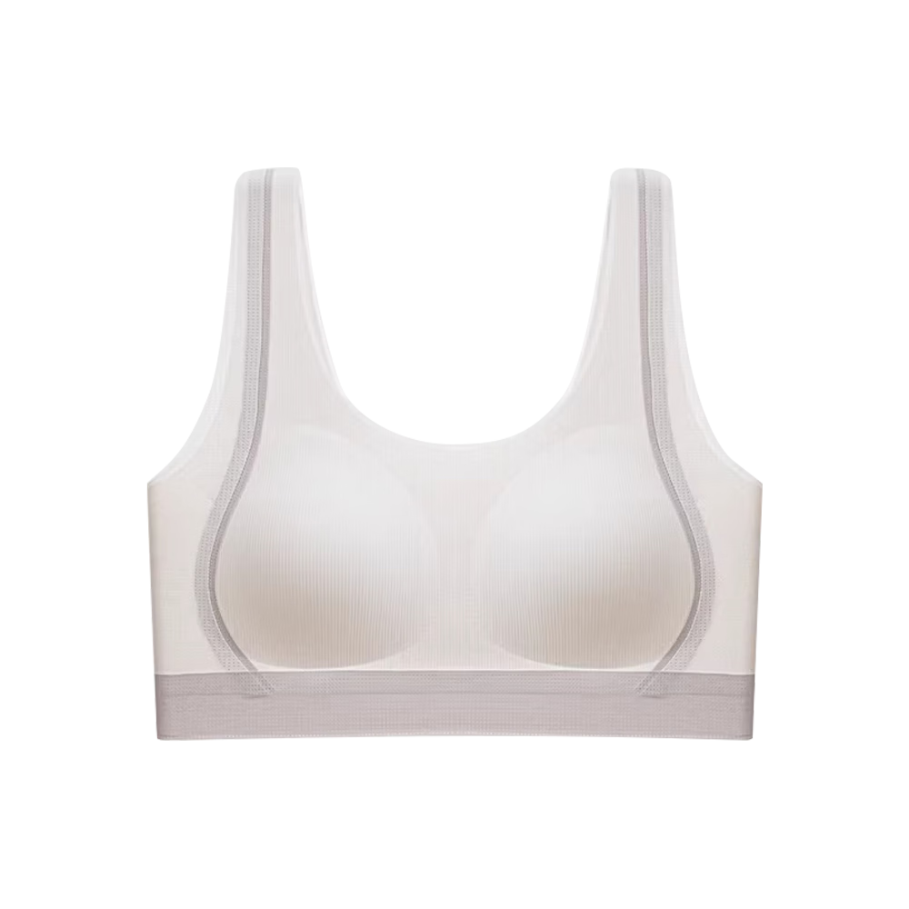 GUJIN Girls' Bra Summer Stage 2 Development Period High School Student Sports Seamless XL