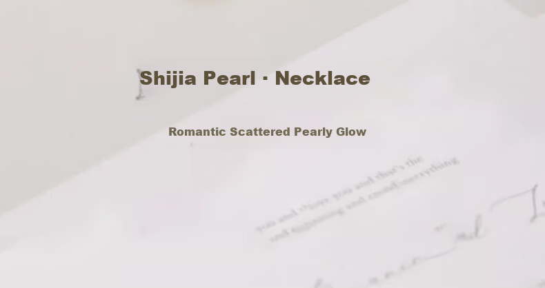 Chow Tai Fook Shijia Pearl Light Luxury Necklace Women's Camellia High-End Silver Pendant Clavicle Chain 520 Gift for Girlfriend 2