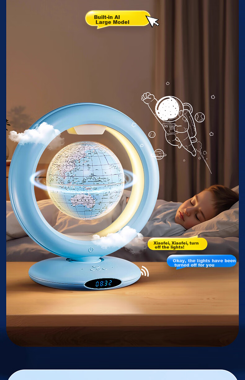 Mengduofu Bean Bag AI Magnetic Levitation Globe Children's Educational Toy 3D Stereo Boy Birthday Gift AR Companion Robot 13